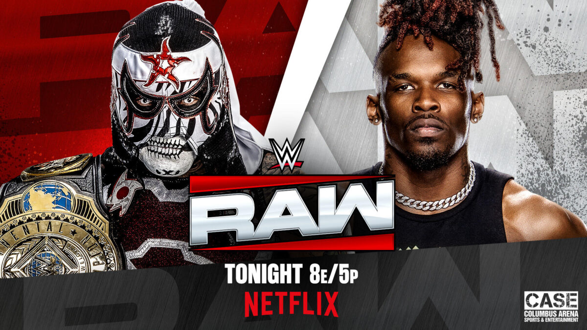 Penta e Je'Von Evans se enfrentarão no RAW do dia 25 de maio de 2026