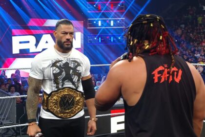 Roman Reigns e Jacob Fatu na WWE