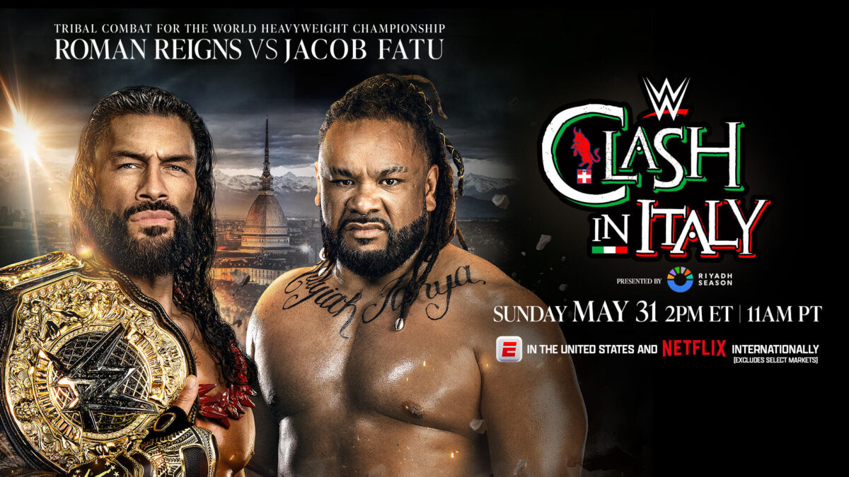 Roman Reigns enfrentará Jacob Fatu no Clash in Italy 2026