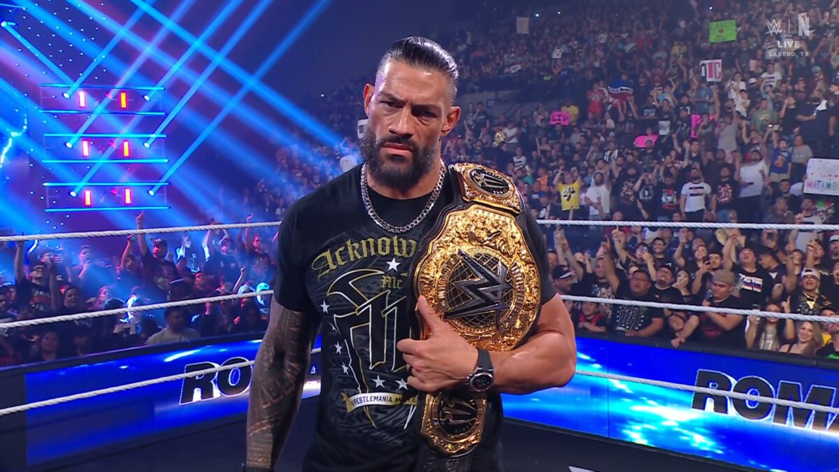 Roman Reigns durante participação na WWE