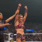 Charlotte Flair após garantir vaga na semifinal do Queen of the Ring
