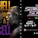 Arte promocional do combate entre Oba Femi e Brock Lesnar no SummerSlam 2026