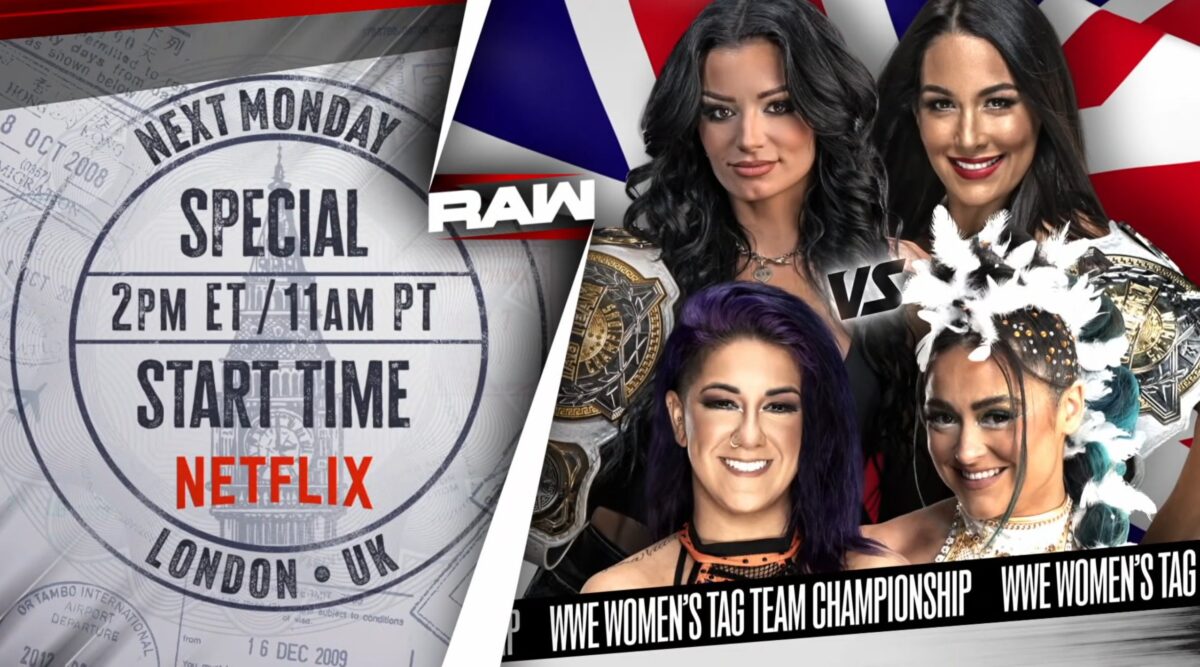 Brie Bella & Paige enfrentarão Bayley & Lyra Valkyria no RAW