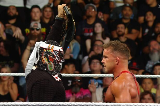 Penta e Chad Gable no RAW