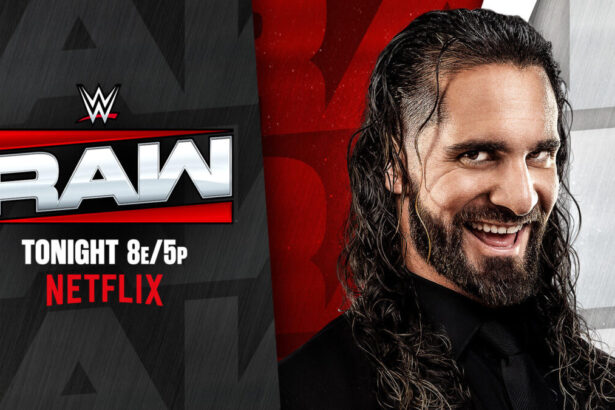 Arte promocional de Seth Rollins no RAW
